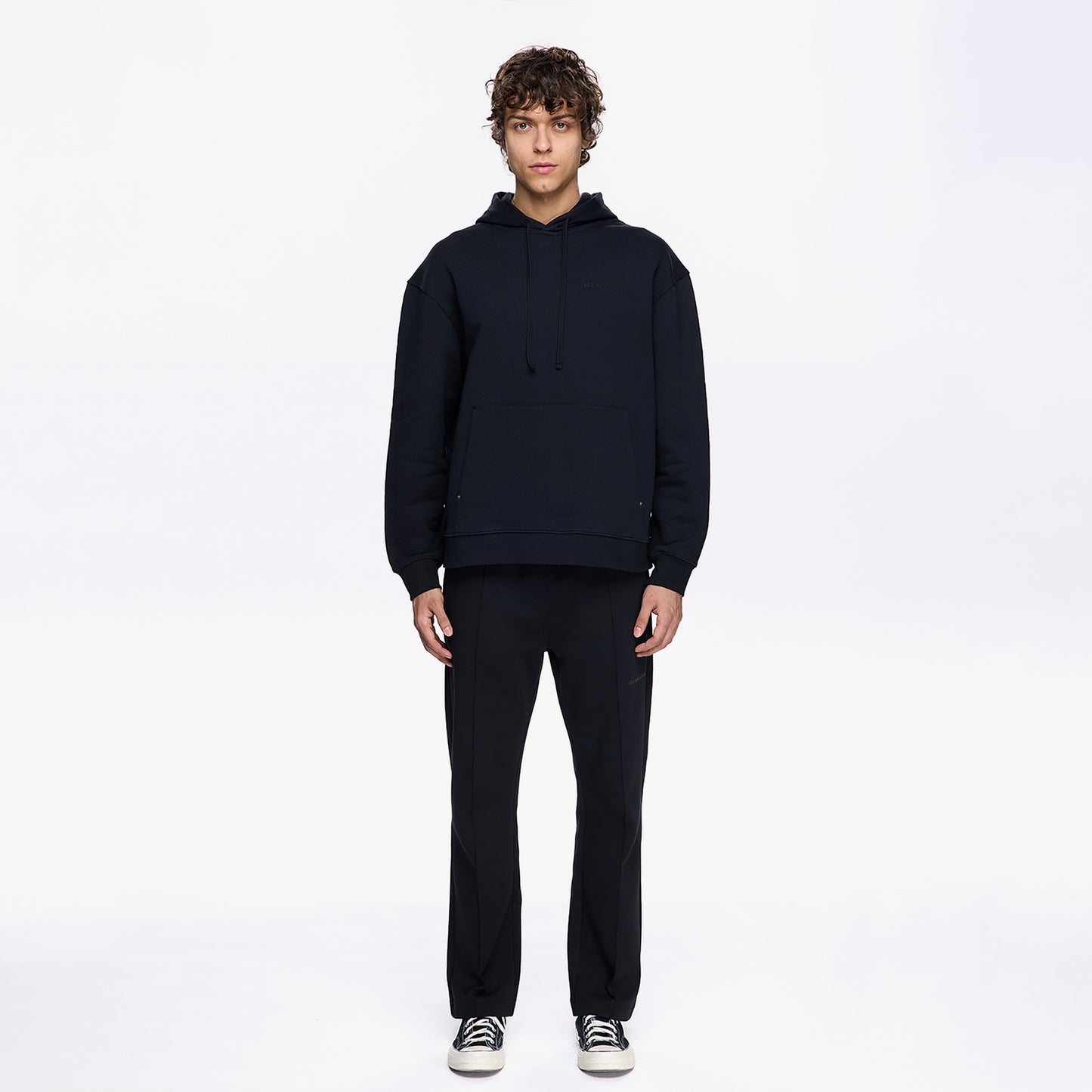 Les Benjamins Classic Erkek Siyah Hoodie