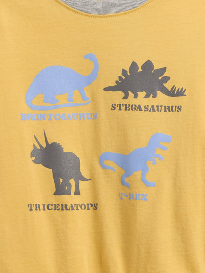 Sarı Grafik Baskılı T-shirt