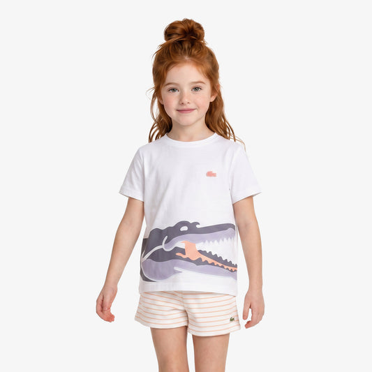 Lacoste Regular Fit Çocuk Lacivert T-shirt