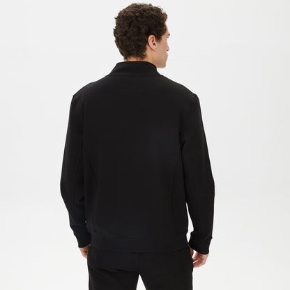 Nautica Erkek Siyah Standart Fit Dik Yakalı Sweatshirt