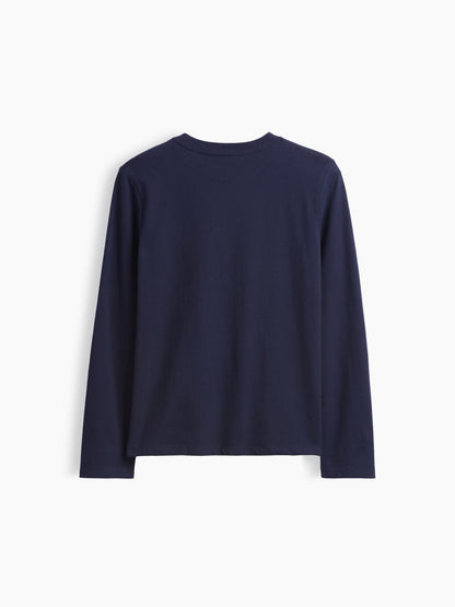 Lacivert Logo Cepli T-shirt