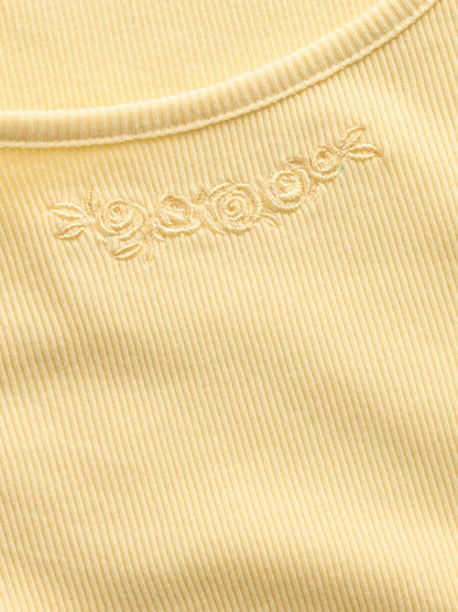 Sarı Fitilli T-shirt