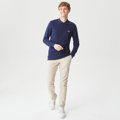 Lacoste Erkek Slim Fit Uzun Kollu Lacivert Polo