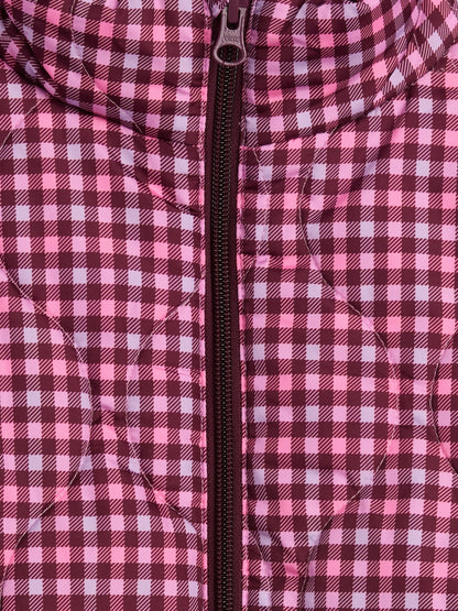 Pembe Relaxed Puffer Şişme Mont