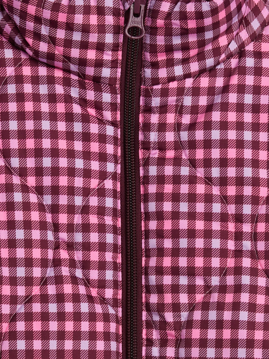Pembe Relaxed Puffer Şişme Mont