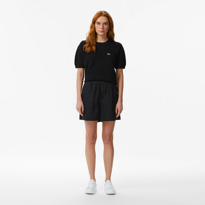 Lacoste Relaxed Fit Kadın Siyah Şort
