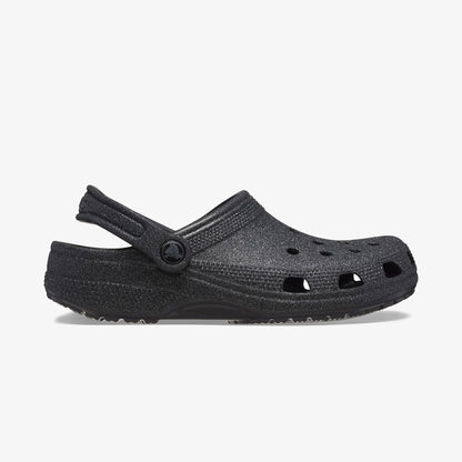 Crocs Classic Glitter Clog Kadın Siyah Terlik