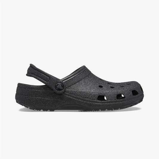 Crocs Classic Glitter Clog Kadın Siyah Terlik