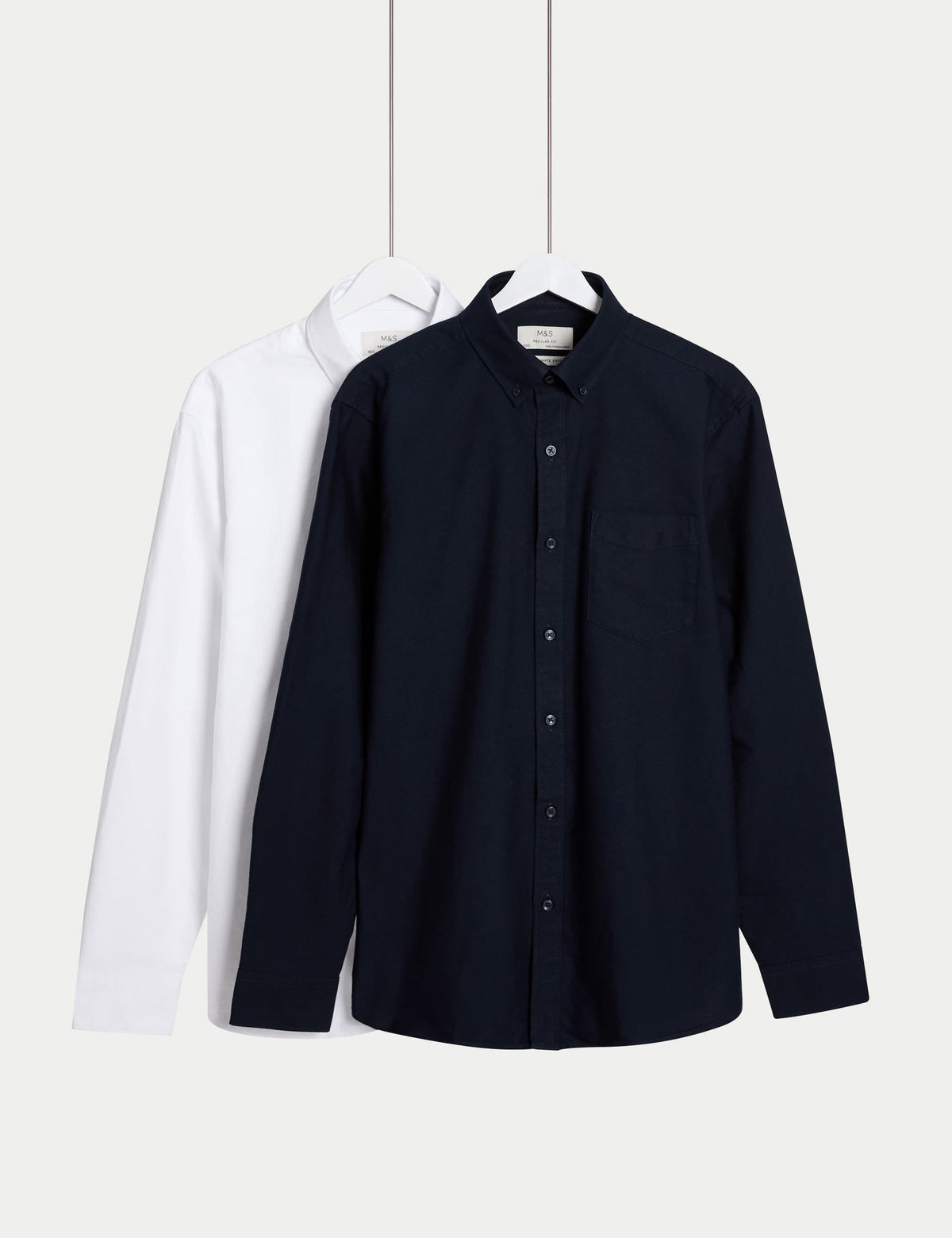 Ultimate 2’li Regular Fit Saf Pamuk Oxford Gömlek