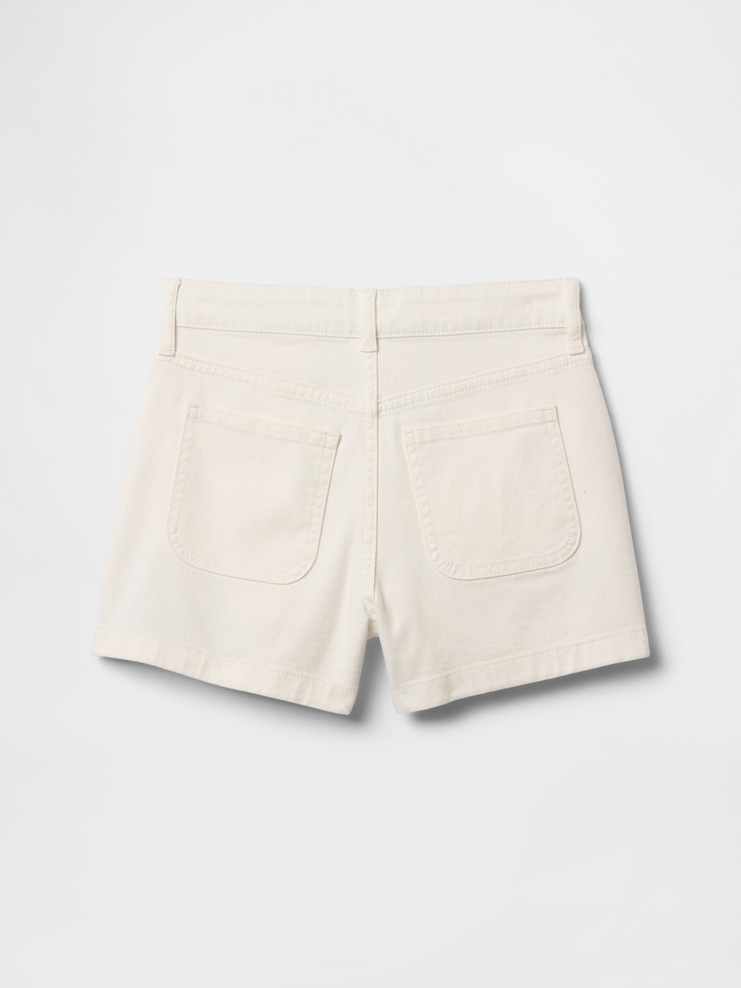 Kırık Beyaz Denim Şort Etek