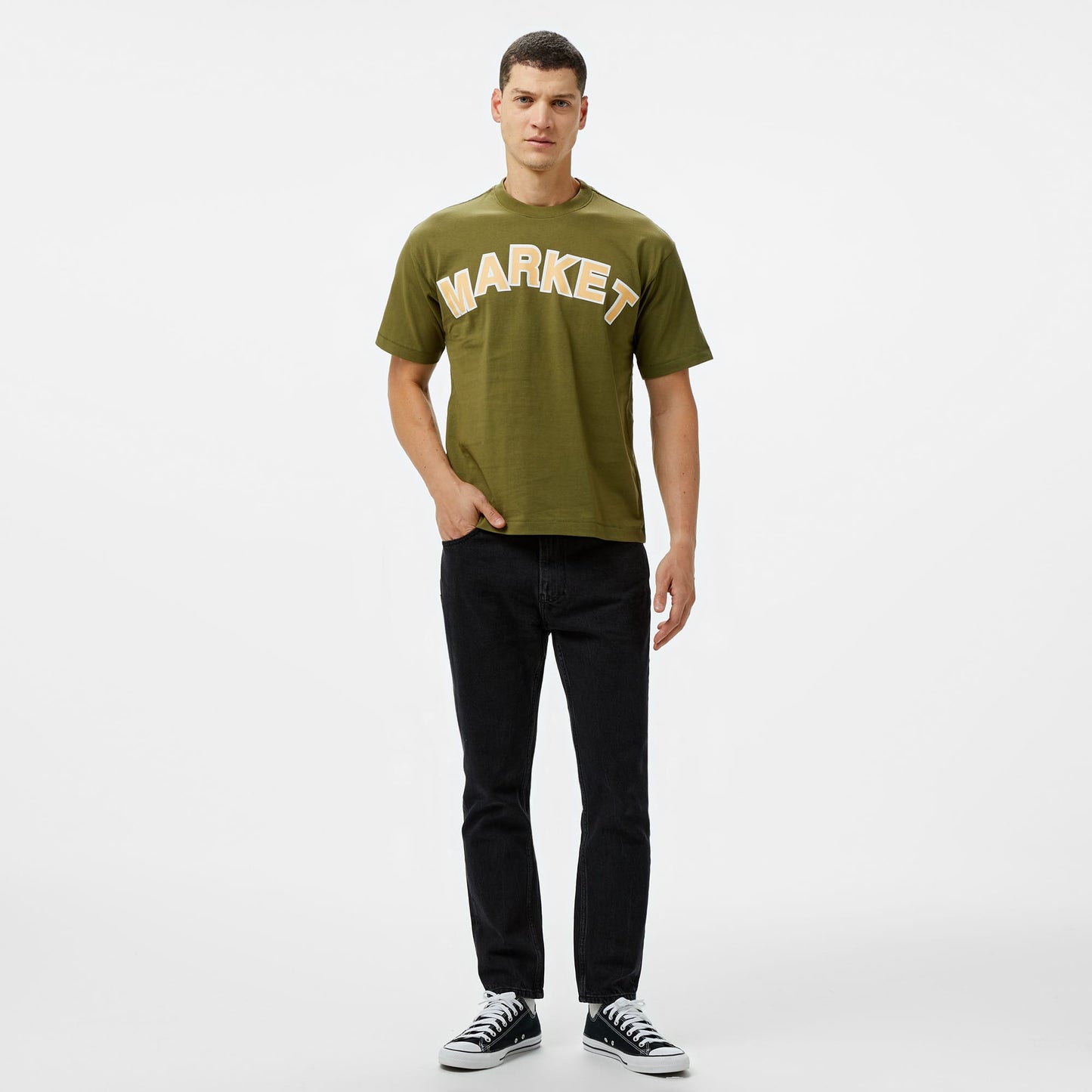 Market Expansion Pack Erkek Krem T-shirt