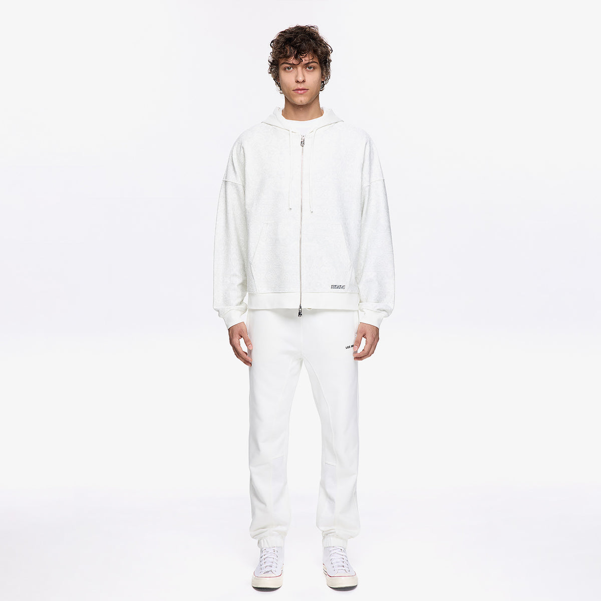Les Benjamins Classic Erkek Beyaz Sweatshirt