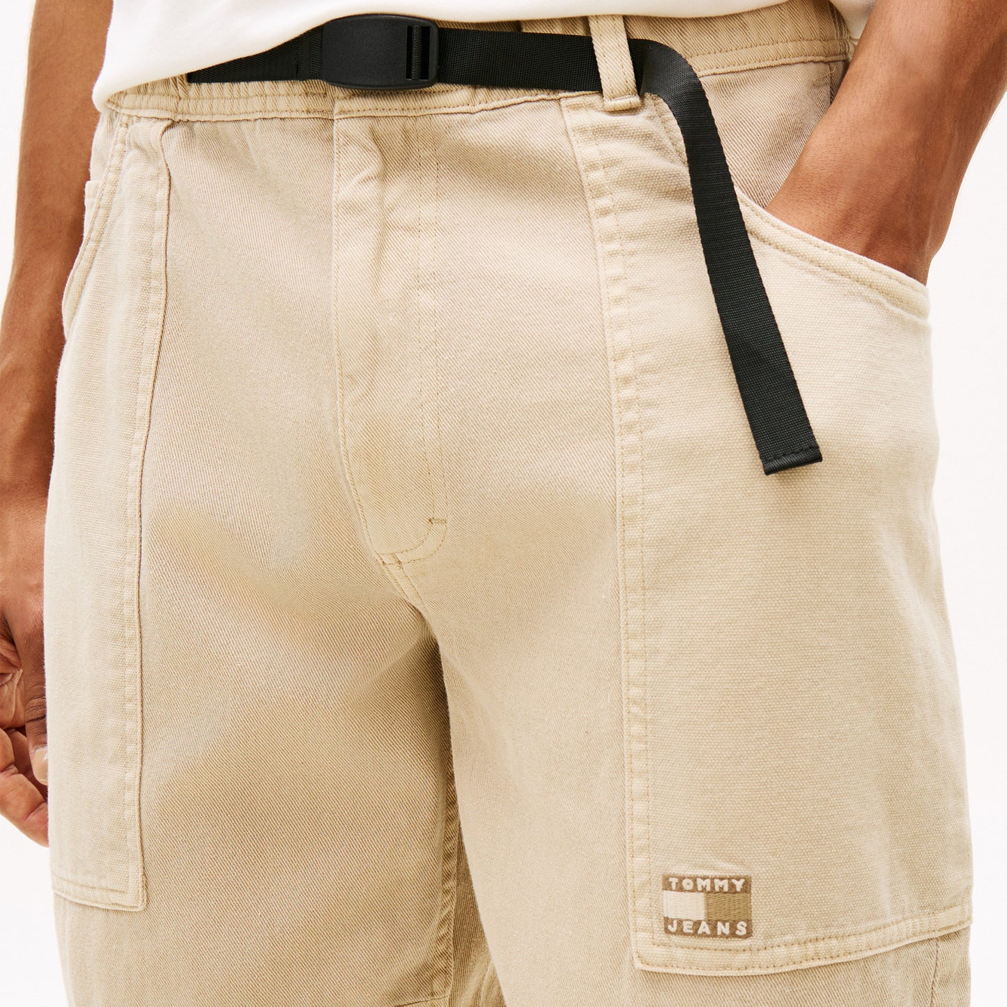 Tommy Hilfiger Jaimie Fabric Blocking Pant Erkek Bej Pantolon