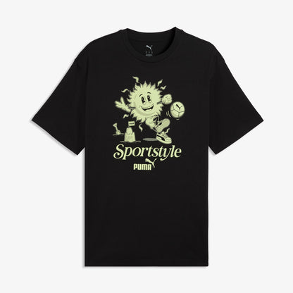Puma Graphic Erkek Siyah T-shirt