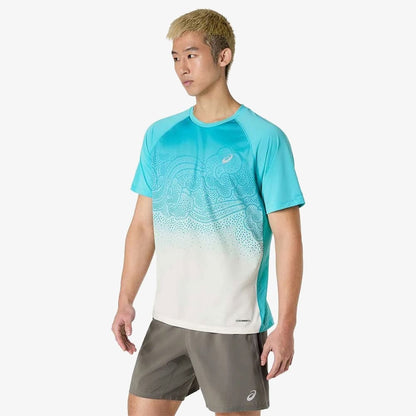 Asics Road Fade Ss Erkek Mavi T-shirt