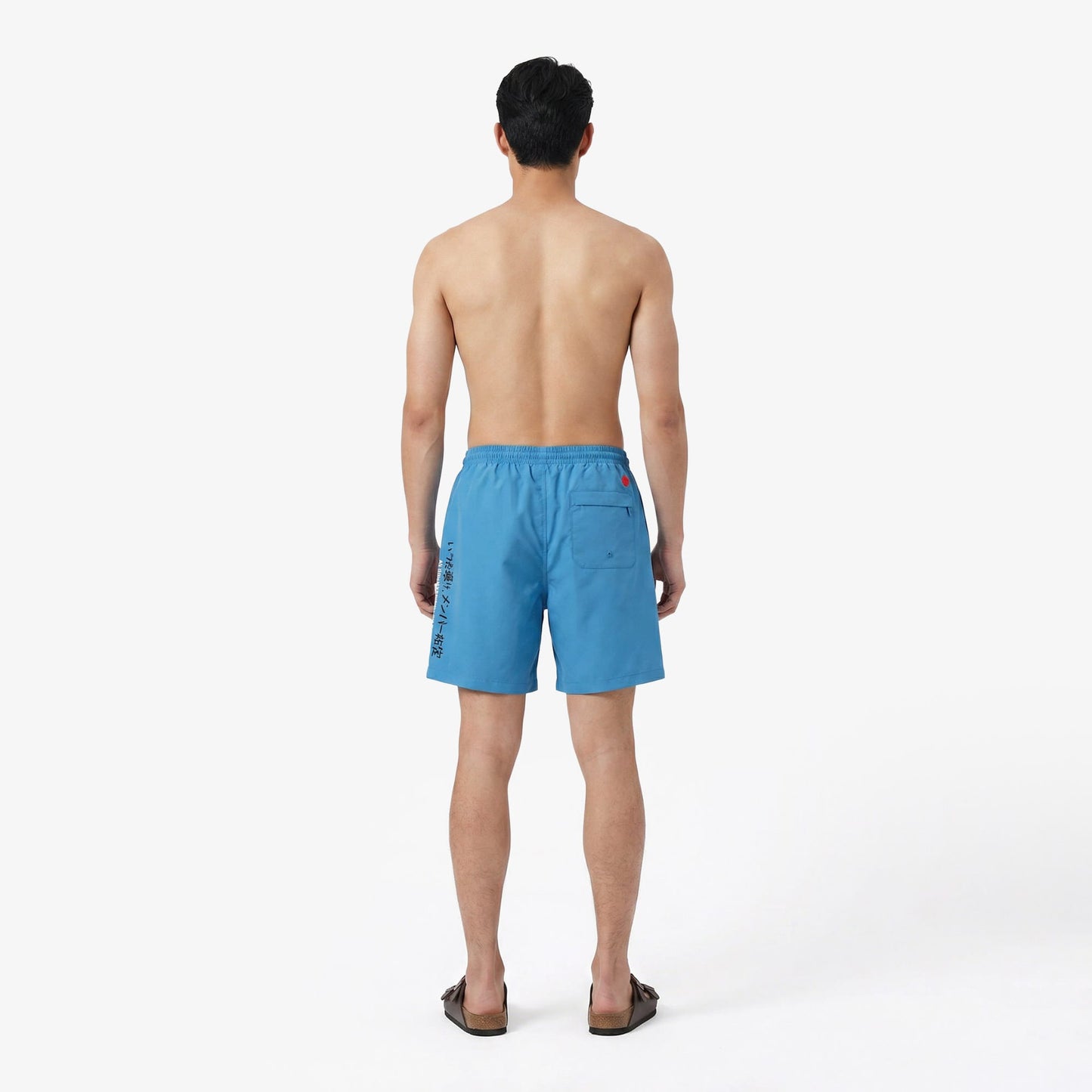 United4 Regular Fit Erkek Mavi Deniz Şortu