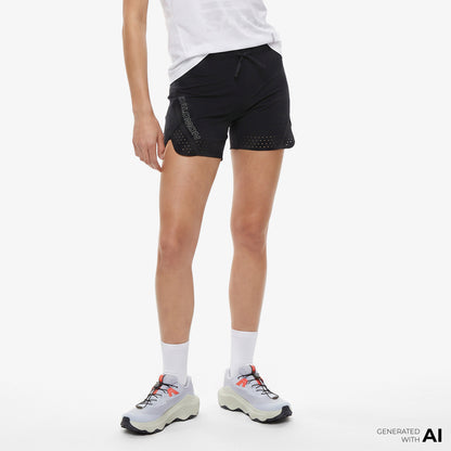 Salomon S/lab Speed 2in1 Kadın Siyah Şort