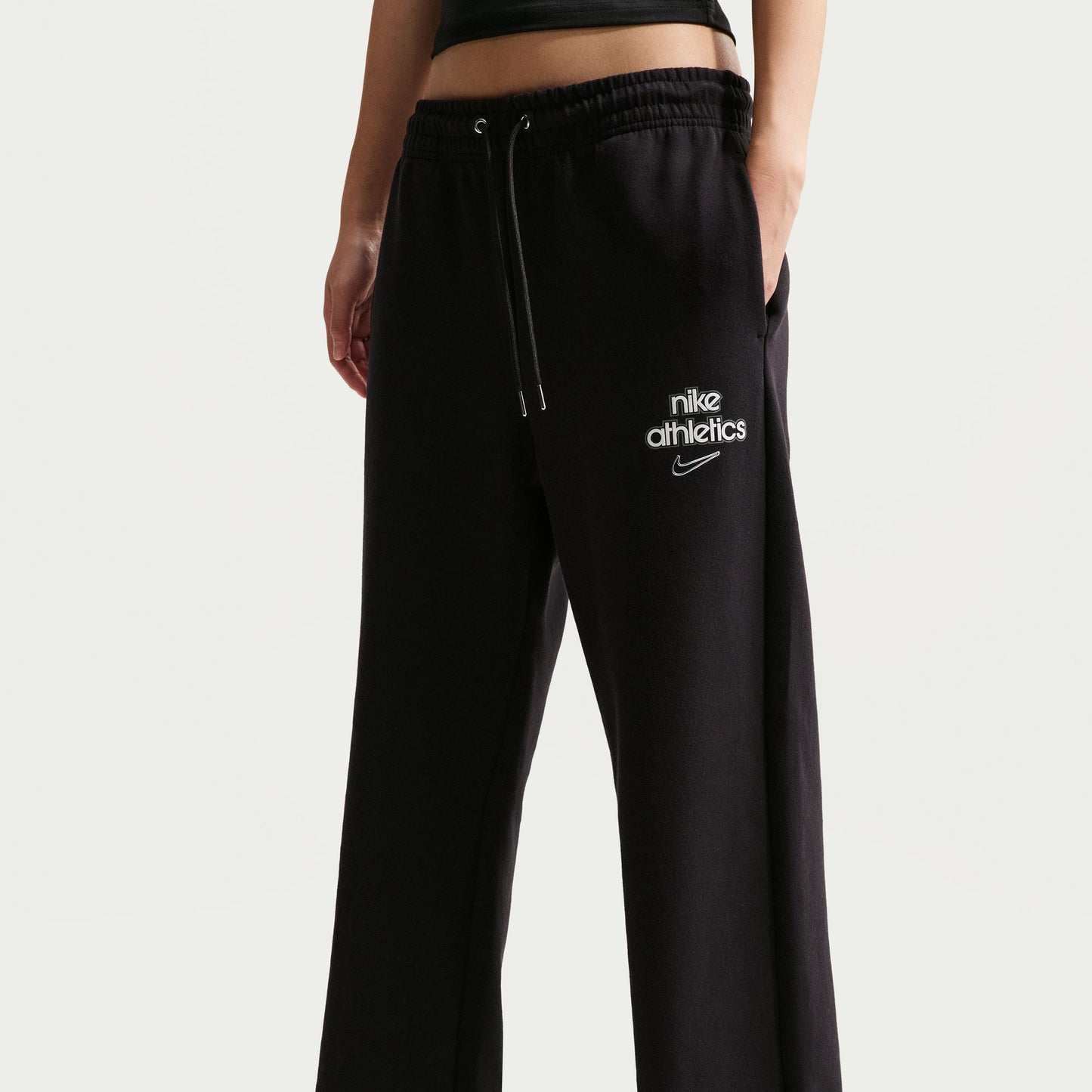 Nike Phoenix Fleece Kadın Siyah Eşofman Altı