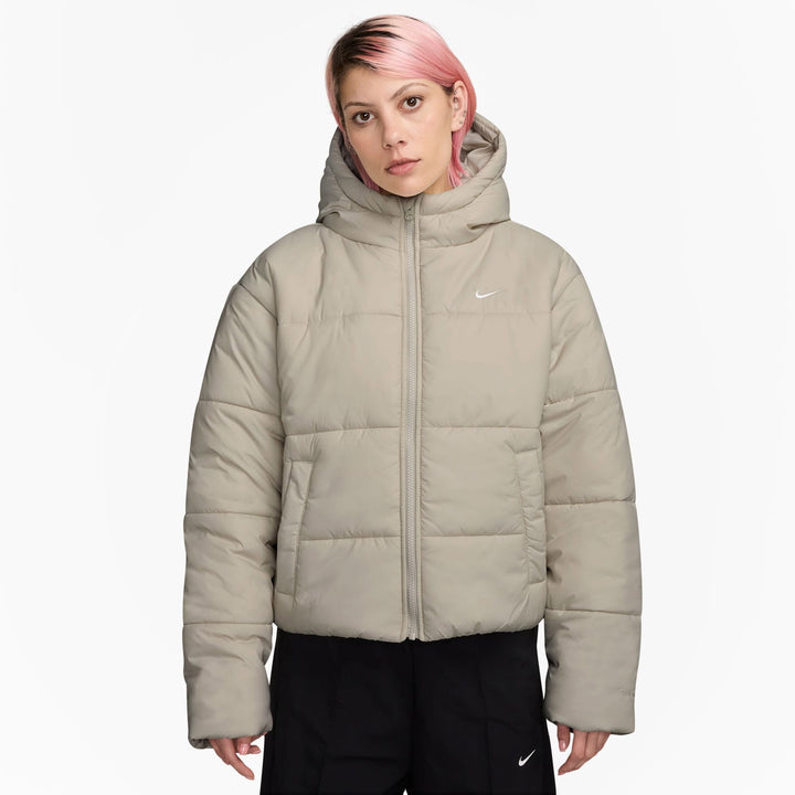 Nike Sportswear Classic Puffer Kadın Bej Ceket
