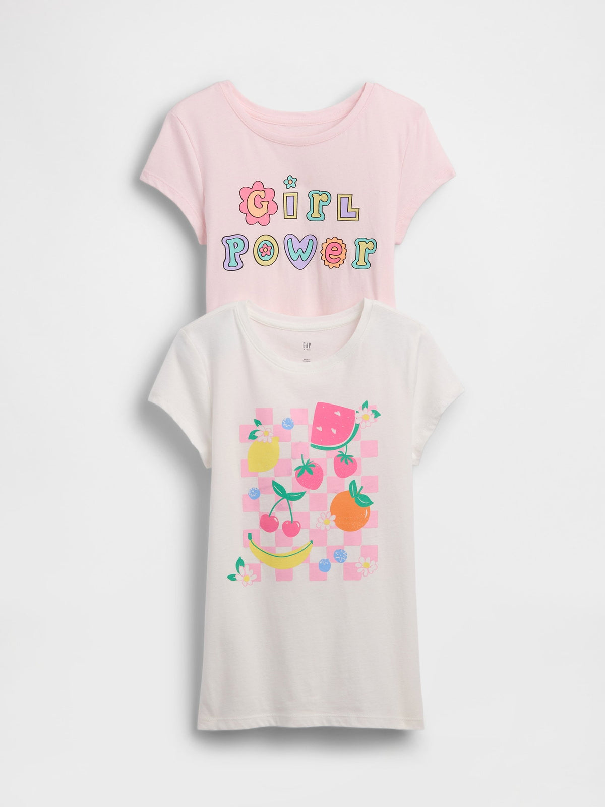 Beyaz Grafik Baskılı T-shirt (2’li)