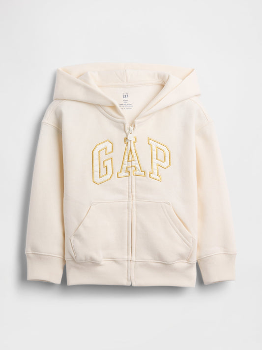 Krem Vintagesoft Logo Fermuarlı Sweatshirt
