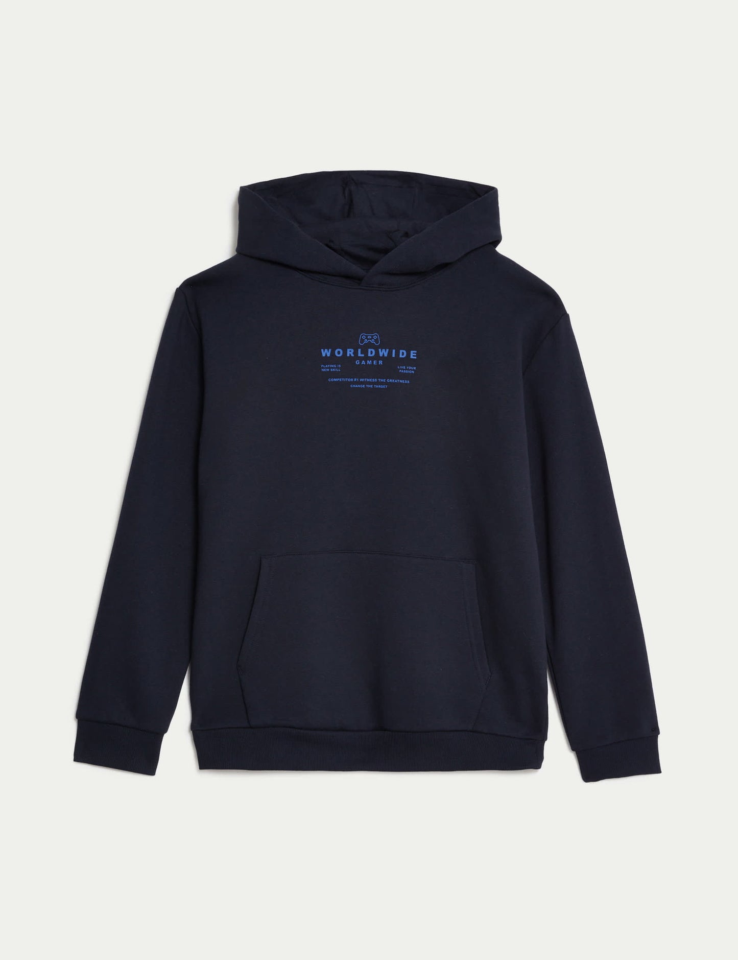 Slogan Desenli Kapüşonlu Sweatshirt (6-16 Yaş)