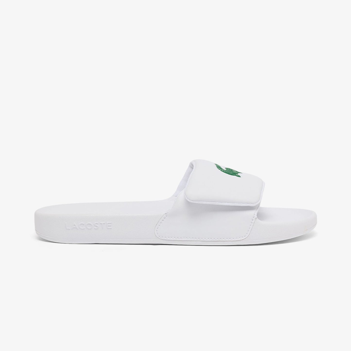 Lacoste Serve Slide Strap Erkek Beyaz Terlik