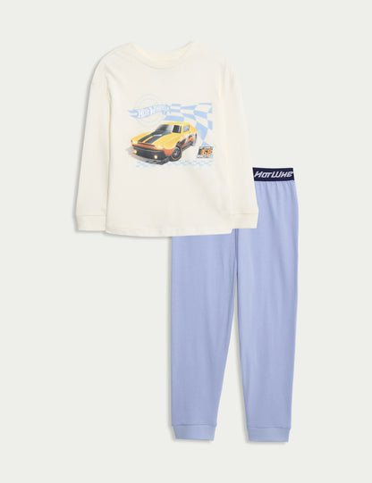 Saf Pamuklu Hot Wheels Pijama Takımı (2–8 Yaş)