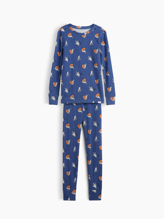 Gri Organik Brushed Pamuk Pijama Takımı