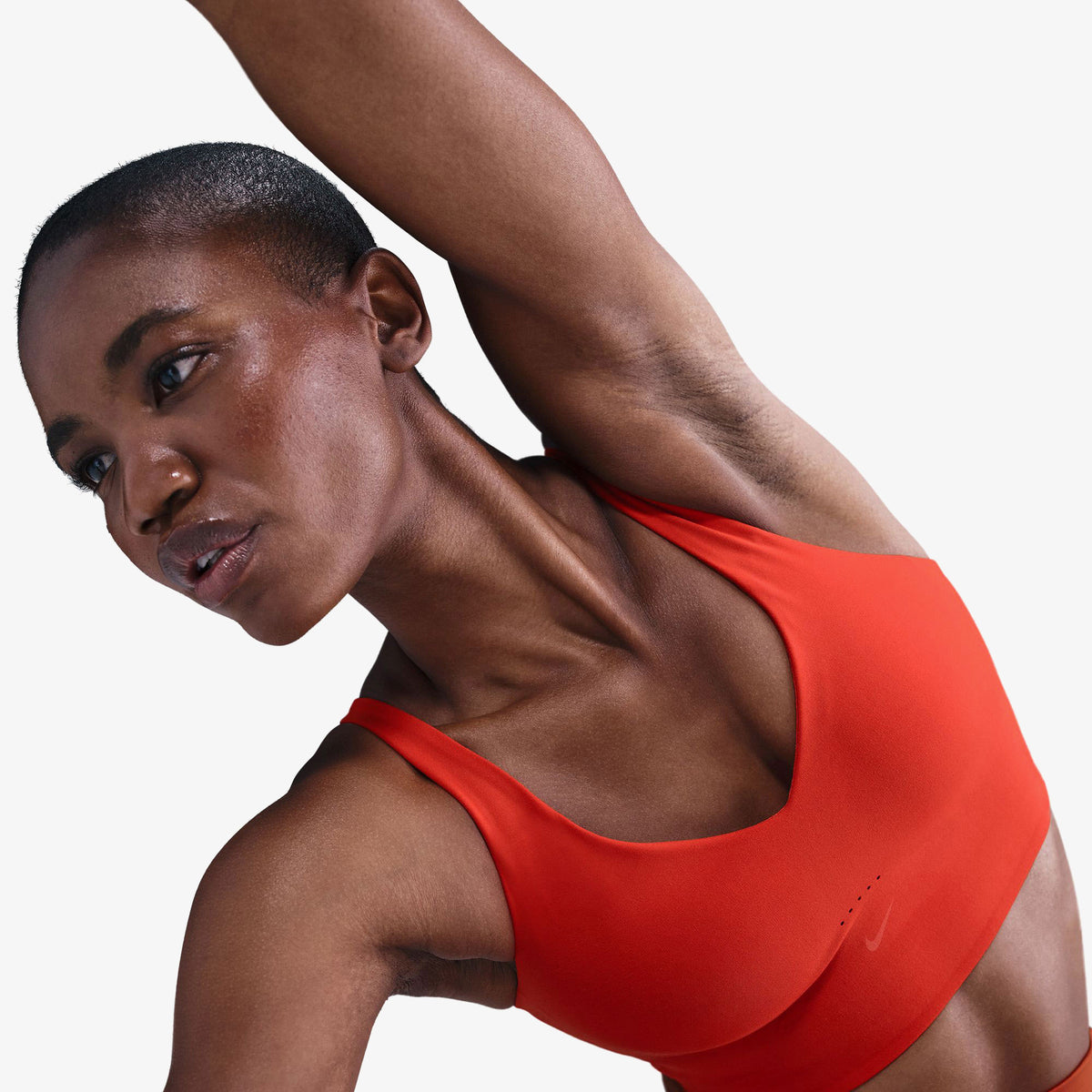 Nike Alate Medium Support Kadın Kırmızı Antrenman Bra