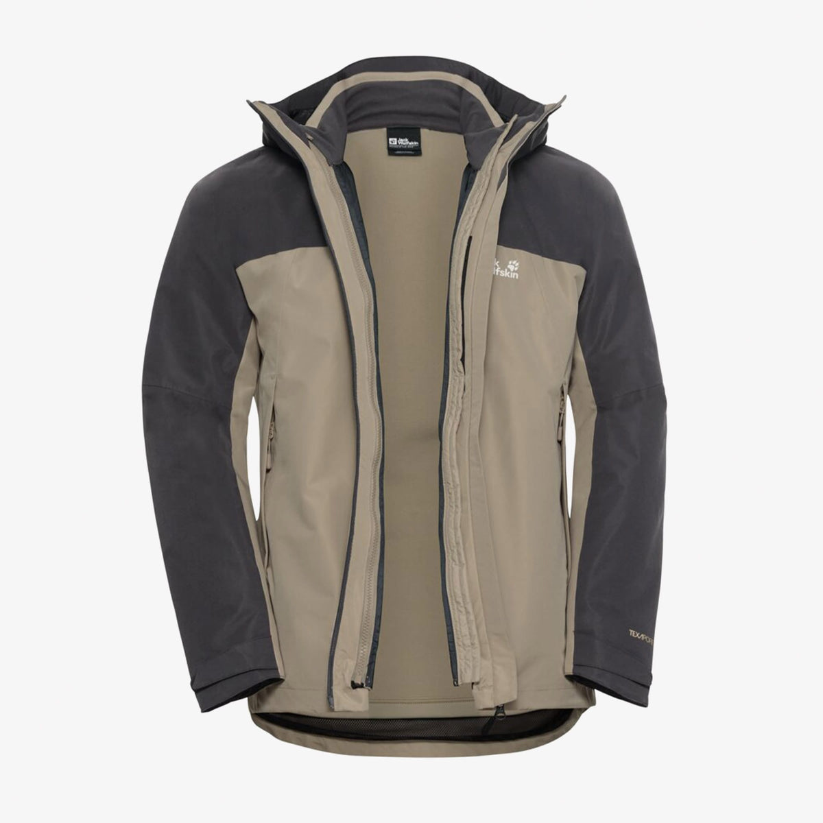 Jack Wolfskin Wild Places 3in1 Erkek Bej Ceket