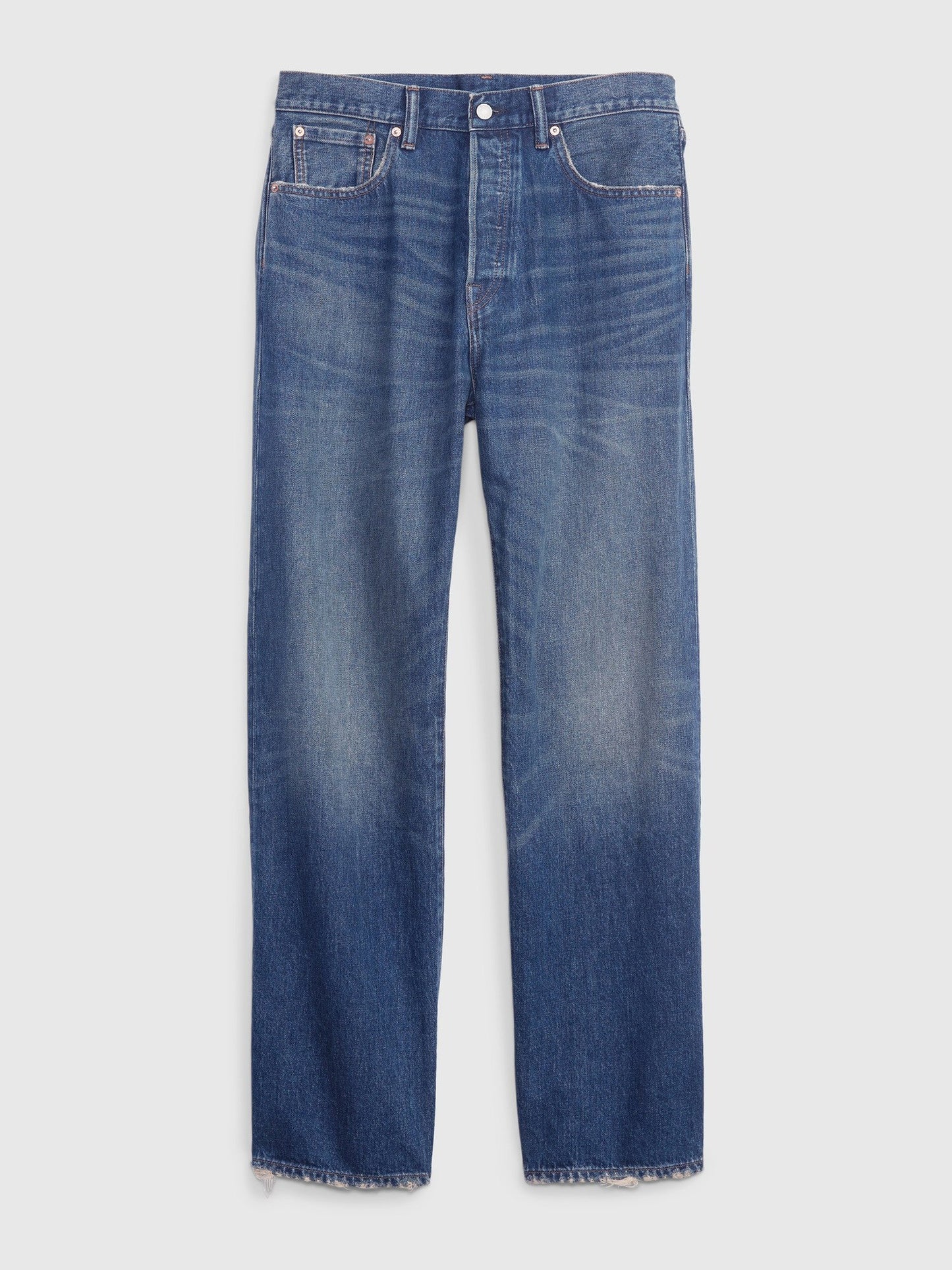 Koyu Mavi '90s Loose Jean Pantolon