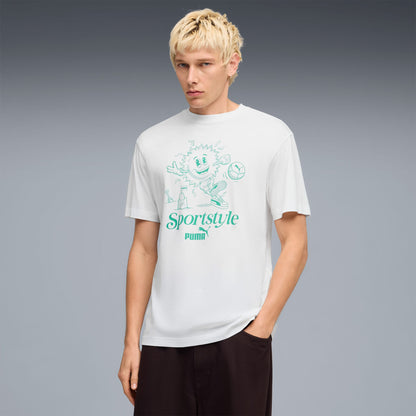 Puma Graphic Erkek Beyaz T-shirt