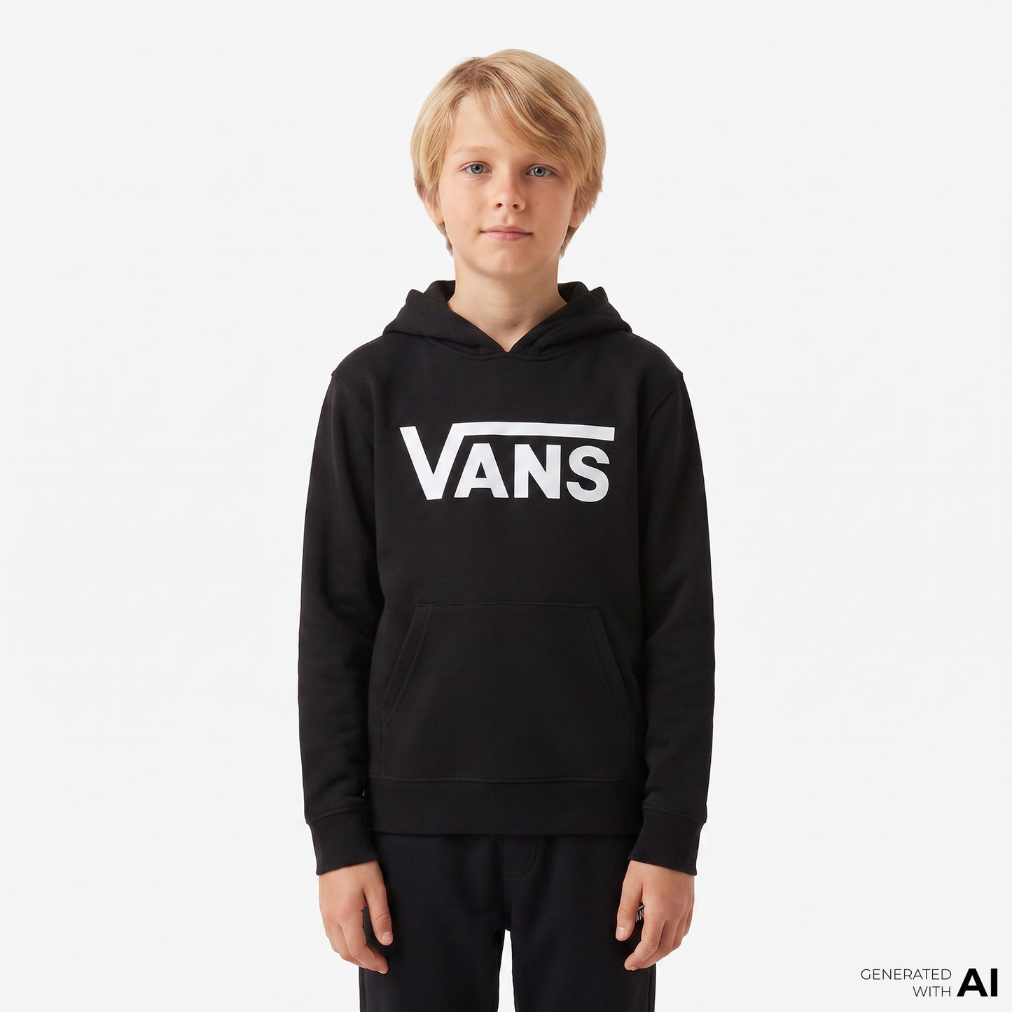 Vans Classic Kids Po Çocuk Siyah Sweatshirt