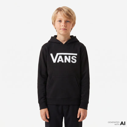 Vans Classic Kids Po Çocuk Siyah Sweatshirt