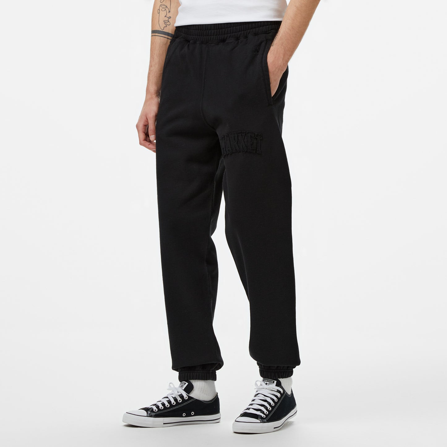 Market Washed Arc Erkek Siyah Pantolon