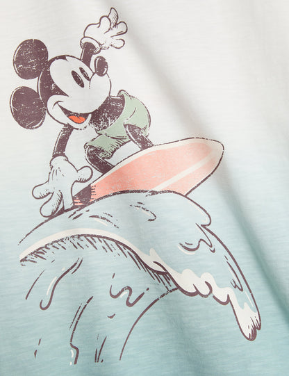 Saf Pamuklu Mickey Mouse:trade_mark: Tişört (1-8 Yaş)