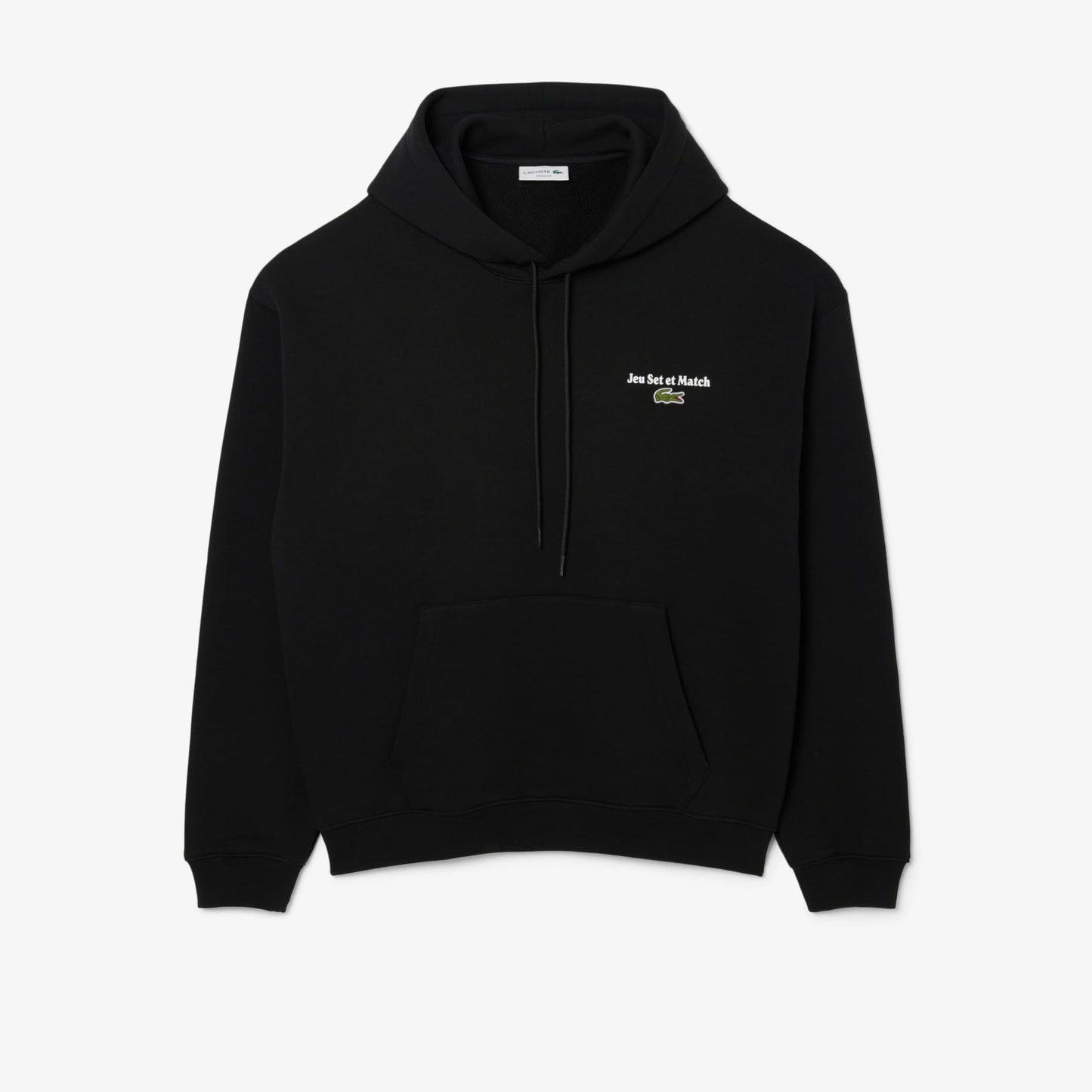 Lacoste Multi Print Fleece Erkek Siyah Hoodie