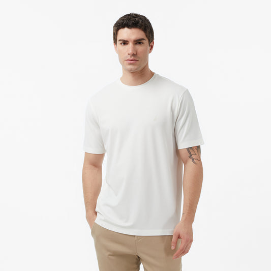 Nautica Erkek Krem Regular Fit T-shirt