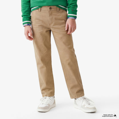 Tommy Hilfiger Essentials Çocuk Bej Pantolon
