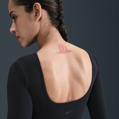 Nike Zenvy Dri-fıt Long-sleeve Top Kadın Siyah T-shirt