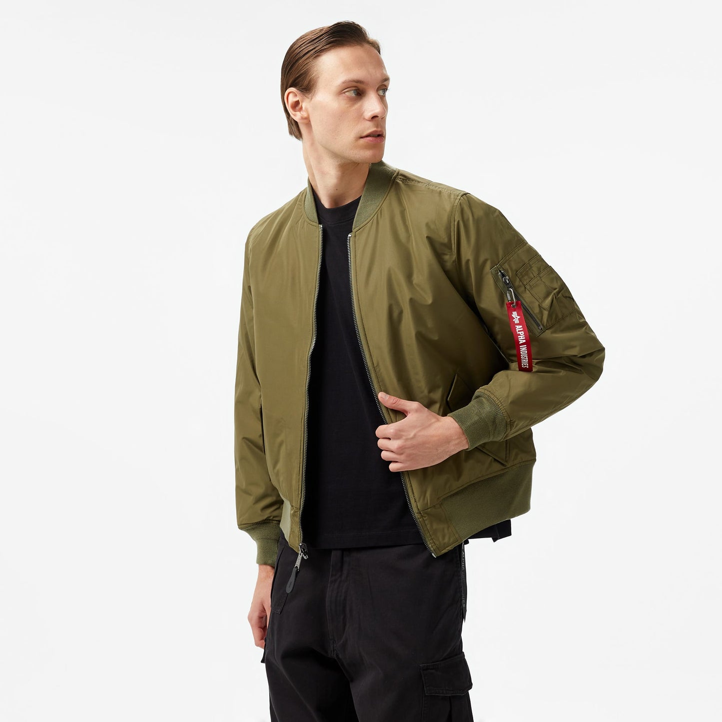 Alpha Industries  Reversible Onion Quilted Ma-1 Flight Unisex Yeşil Ceket