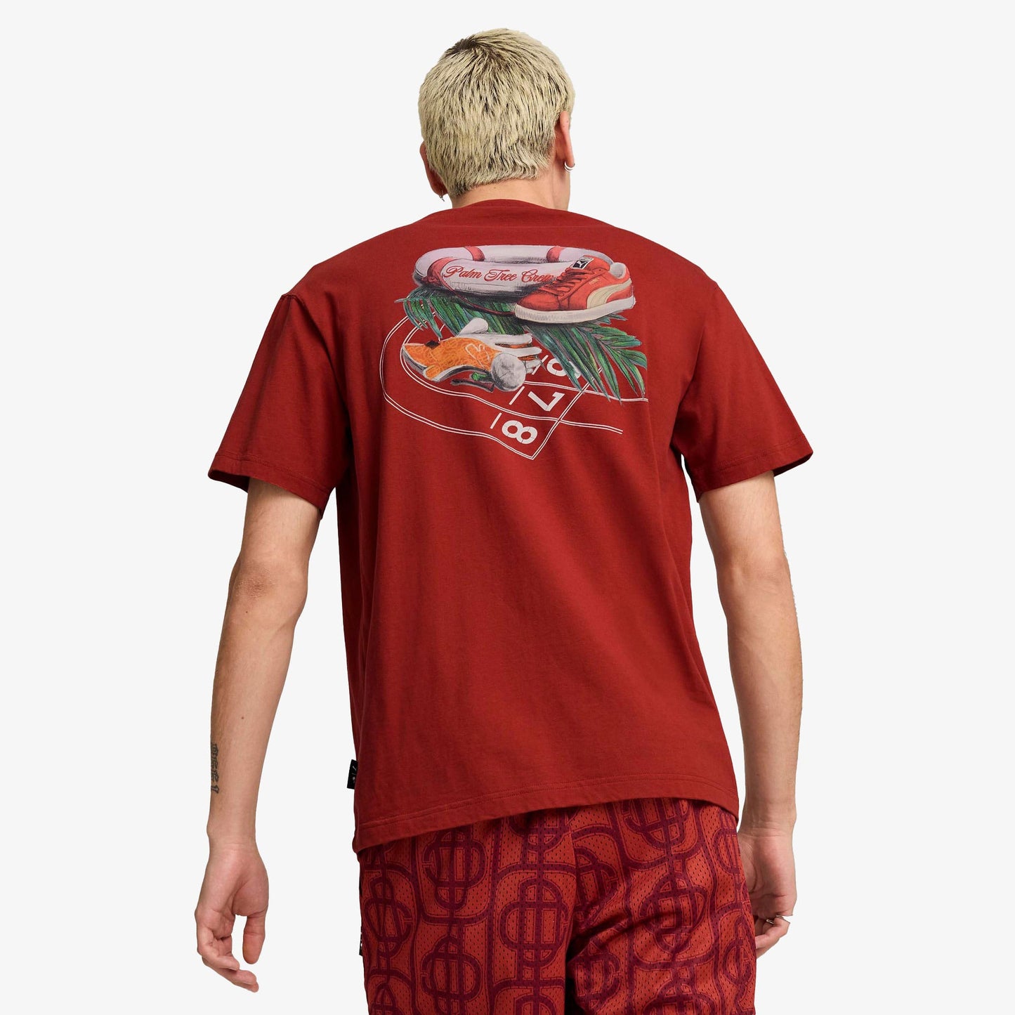 Puma X Ptc Graphic Unisex Kırmızı T-shirt
