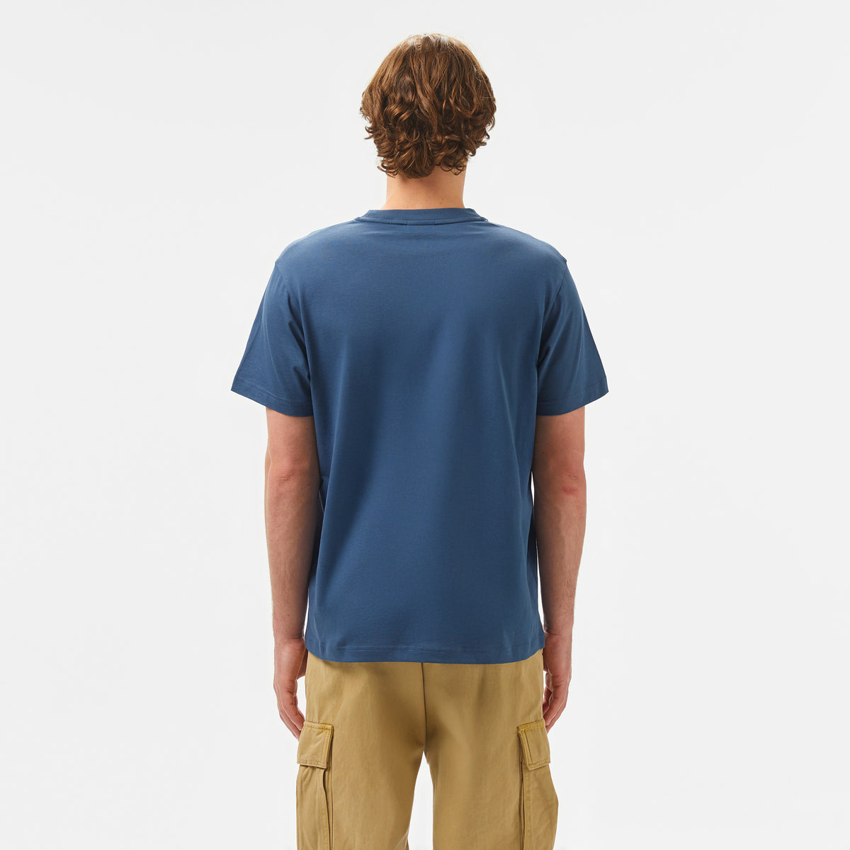 Calvin Klein Logo Erkek Mavi T-shirt