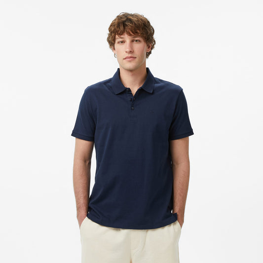 Calvin Klein Classic Monogram Erkek Mavi Polo