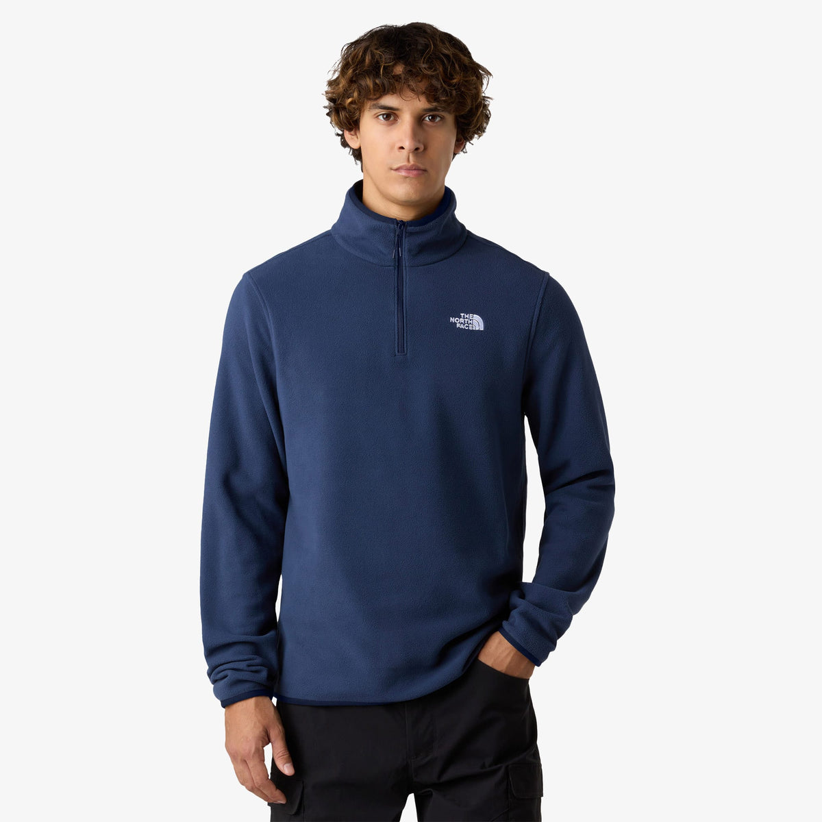 The North Face Glacier Fleece Fermuarlı Lacivert Polar Üst