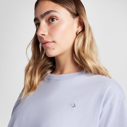 Converse Sporty Boxy Kadın Mor T-shirt