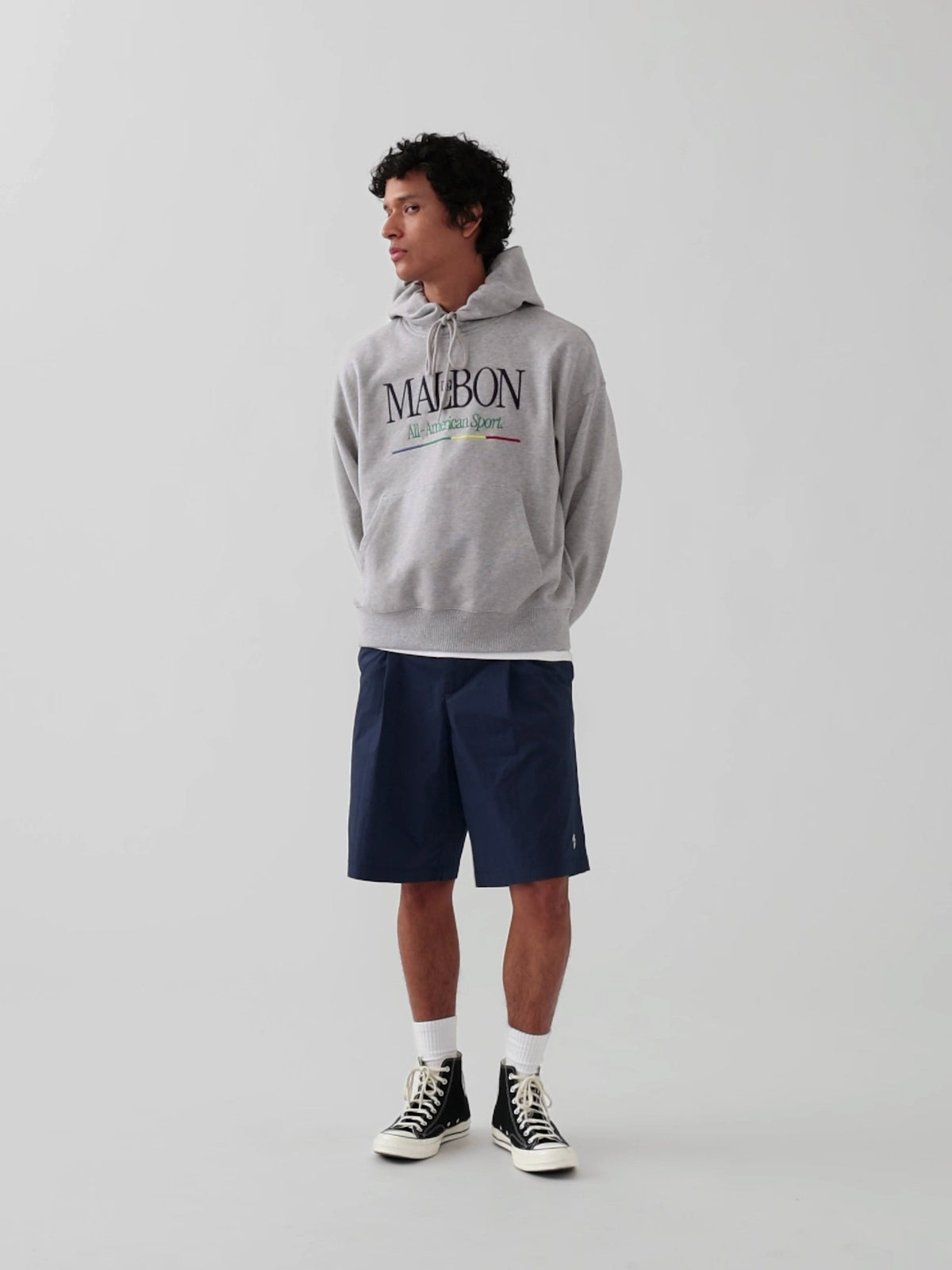 Açık Gri Gap × Malbon Heavyweight Logo Sweatshirt