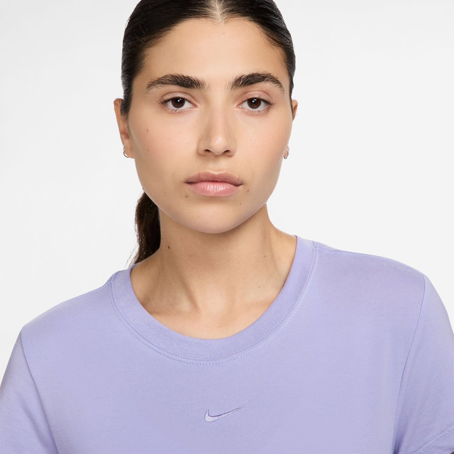 Nike Sportswear Chill Knit Kadın Mor T-shirt