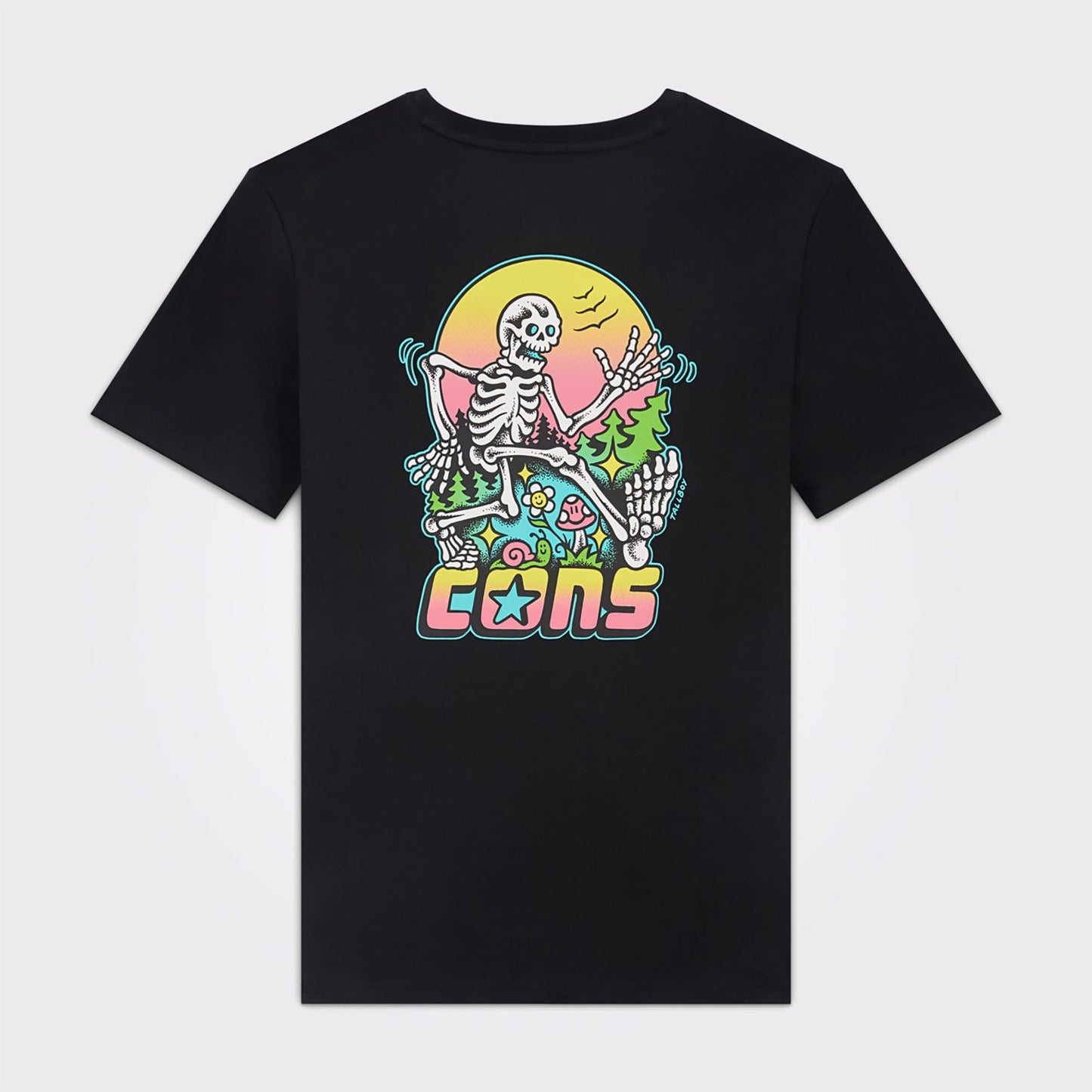 Converse Cons Erkek Baskılı Siyah T-shirt